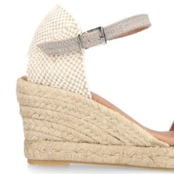 Alpargata Mujer Cuña Tipo SANDALIA En Lona Granito. -Okaaspain alpargata mujer cuna tipo sandalia lona granito 14