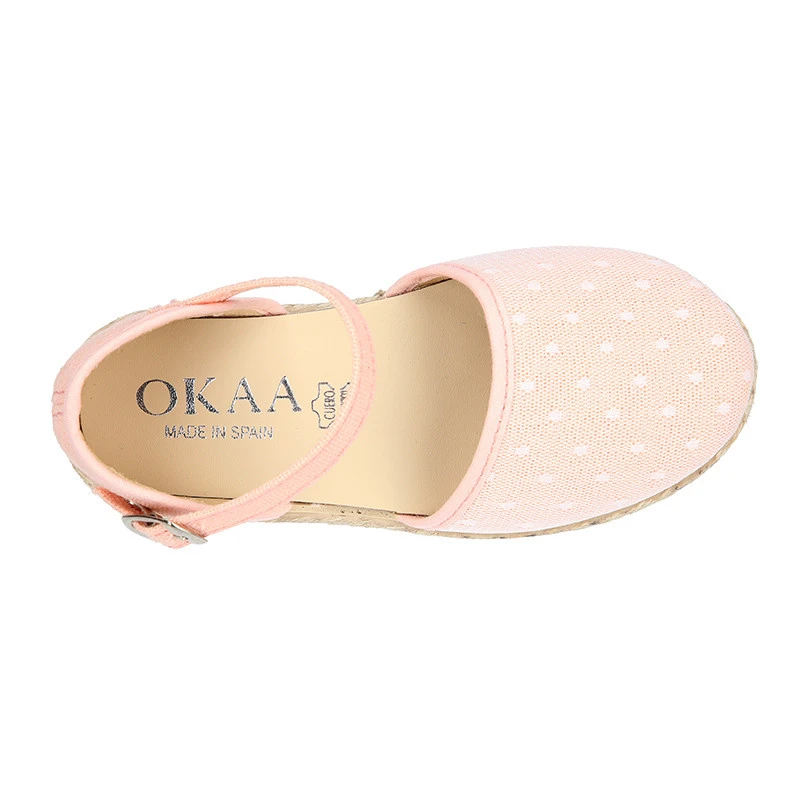 Alpargata Niña Arras En Lino Con Plumeti. 19 Alpargata Niña Arras En Lino Con Plumeti. - Imagen 17