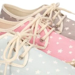 Alpargata Tipo Blucher En Lona Algodón Con ESTRELLAS. -Okaaspain alpargata tipo blucher en lona algodon con estrellas ninos ninas 8