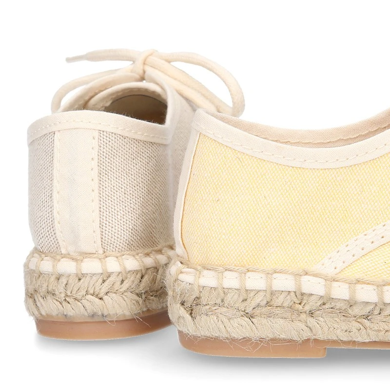 Alpargata Tipo Blucher En Lona Efecto Lavado En Colores Pasteles. 15 Alpargata Tipo Blucher En Lona Efecto Lavado En Colores Pasteles. - Imagen 13