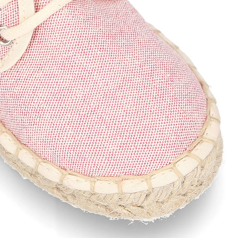 Alpargata Tipo Blucher En Lona Efecto Lavado En Colores Pasteles. 16 Alpargata Tipo Blucher En Lona Efecto Lavado En Colores Pasteles. - Imagen 14