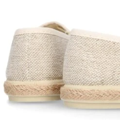 Alpargata Niño Tipo MOCASÍN Con Borlas En LINO NATURAL. -Okaaspain alpargata tipo mocasin borlas elasticos lona lino natural 14