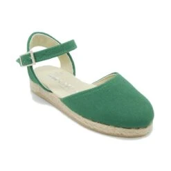 Alpargata Tipo Sandalia Con Hebilla En Lona. -Okaaspain alpargata tipo sandalia con hebilla 13