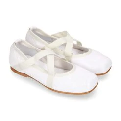 Bailarina Niña Tipo Ballet Punta Cuadrada Con Cintas Cruzadas En Piel ANTE METALIZADO. 27 Bailarina Niña Tipo Ballet Punta Cuadrada Con Cintas Cruzadas En Piel ANTE METALIZADO. -Okaaspain bailarina nina tipo ballet puntera cuadrada cierre cintas elasticas cruzadas piel ante metalizado 6
