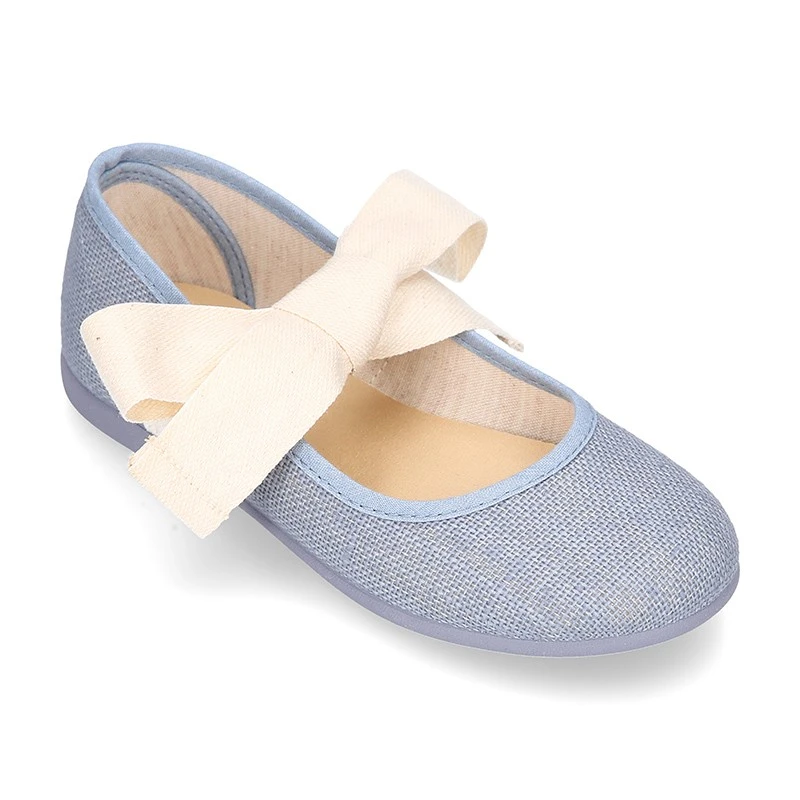 Bailarina O Mercedita Niña Tipo Angelito En LINO De Vestir Con Lazo Grande. 9 Bailarina O Mercedita Niña Tipo Angelito En LINO De Vestir Con Lazo Grande. - Imagen 7