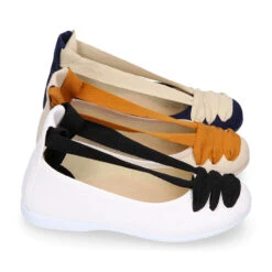 Bailarina Niñas Tipo Goyesca Con Cintas En Lona Lino. 35 Bailarina Niñas Tipo Goyesca Con Cintas En Lona Lino. -Okaaspain bailarina tipo ballet ciere cintas lona lino colores moda 15