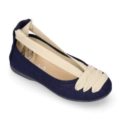 Bailarina Niñas Tipo Goyesca Con Cintas En Lona Lino. 23 Bailarina Niñas Tipo Goyesca Con Cintas En Lona Lino. -Okaaspain bailarina tipo ballet ciere cintas lona lino colores moda 3