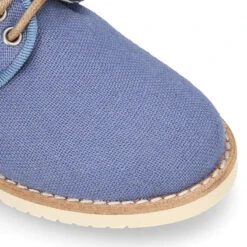 Blucher De Niño Ceremonia En Lino Natural En Colores De Moda. -Okaaspain blucher ceremonia en lino natural para ninos 19