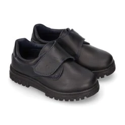 Blucher Colegial Niño OKAA Sin Cordones Con Suela De Goma Dentada En Piel Lavable. -Okaaspain blucher colegial nino okaa cierre sin cordones suela goma dentada piel lavable 5
