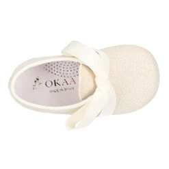 Blucher Niño LINO CEREMONIA Con Lazos. -Okaaspain blucher lino ceremonia 17