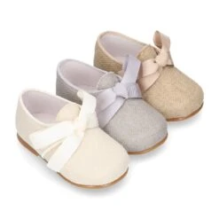 Blucher Niño LINO CEREMONIA Con Lazos.