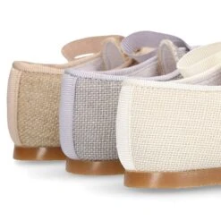 Blucher Niño LINO CEREMONIA Con Lazos. -Okaaspain blucher lino ceremonia 8