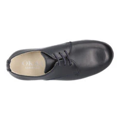 Blucher Niño Colegial En Piel Napa Azul Marino. -Okaaspain blucher nino ceremonia cordones piel napa color azul marino 13