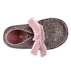 Botita Safari Niña Lazos GLITTER Y Lazos De Terciopelo. 32 Botita Safari Niña Lazos GLITTER Y Lazos De Terciopelo. -Okaaspain bota safari pisacacas piel glitter lazos terciopelo ninas 14