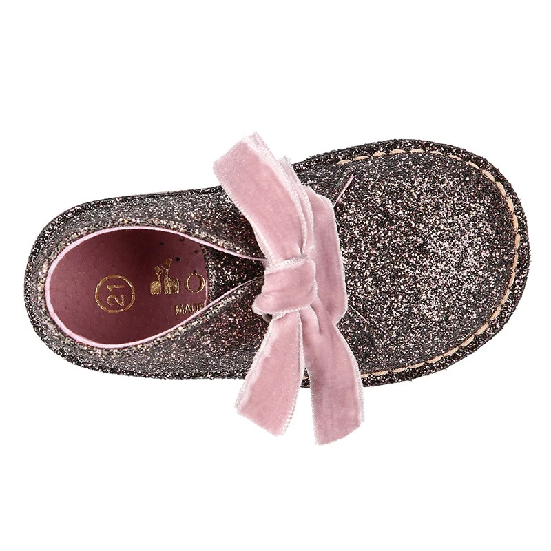 Botita Safari Niña Lazos GLITTER Y Lazos De Terciopelo. 17 Botita Safari Niña Lazos GLITTER Y Lazos De Terciopelo. - Imagen 15