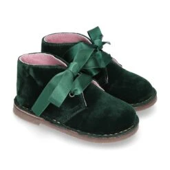 Botita Safari Niña Lazos TERCIOPELO Y Lazos De Seda. 26 Botita Safari Niña Lazos TERCIOPELO Y Lazos De Seda. -Okaaspain bota safari pisacacas terciopelo lazos seda ninas 6