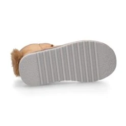 Botita Niños Tipo Australiana Con POMPÓN Y OREJAS En Piel Serraje Púrpura. -Okaaspain botas nina mujer tipo australianas okaa pompon orejas piel serraje purpura forro pelo 14