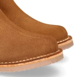 Botín Niños Con Elástico En Piel Serraje CUERO. -Okaaspain botin ninos adultos elastico azul piel serraje cuero 4