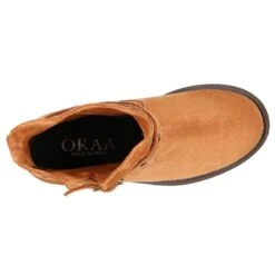 Botín Tipo Campero Con Hebillas En Piel Serraje. -Okaaspain botin tipo campero con hebillas en piel serraje 13