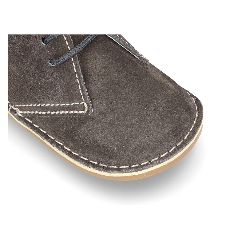 Botita Safari Bebé Con Cordones Y Suela SUPER FLEXIBLE En Piel Serraje. 8 Botita Safari Bebé Con Cordones Y Suela SUPER FLEXIBLE En Piel Serraje. - Imagen 6