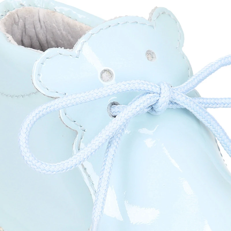 Botita Safari Bebé Osito Con Suela SUPER FLEXIBLE En Piel Charol Colores Dulces. 9 Botita Safari Bebé Osito Con Suela SUPER FLEXIBLE En Piel Charol Colores Dulces. - Imagen 7