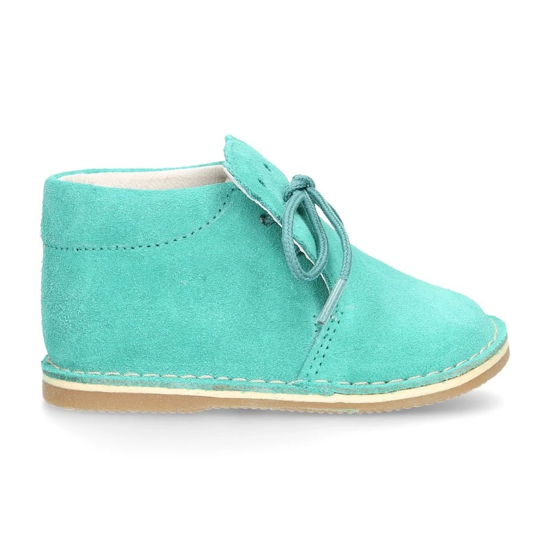 Botita Safari Bebé Osito Con Suela SUPER FLEXIBLE En Piel Serraje En Colores Pasteles. 11 Botita Safari Bebé Osito Con Suela SUPER FLEXIBLE En Piel Serraje En Colores Pasteles. - Imagen 9