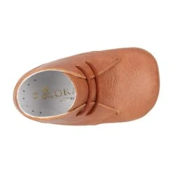 Botita Safari Bebé Con Cordones En Piel Napa Suave En Color CUERO. -Okaaspain botita safari bebe piel napa cierre cordones color cuero 12