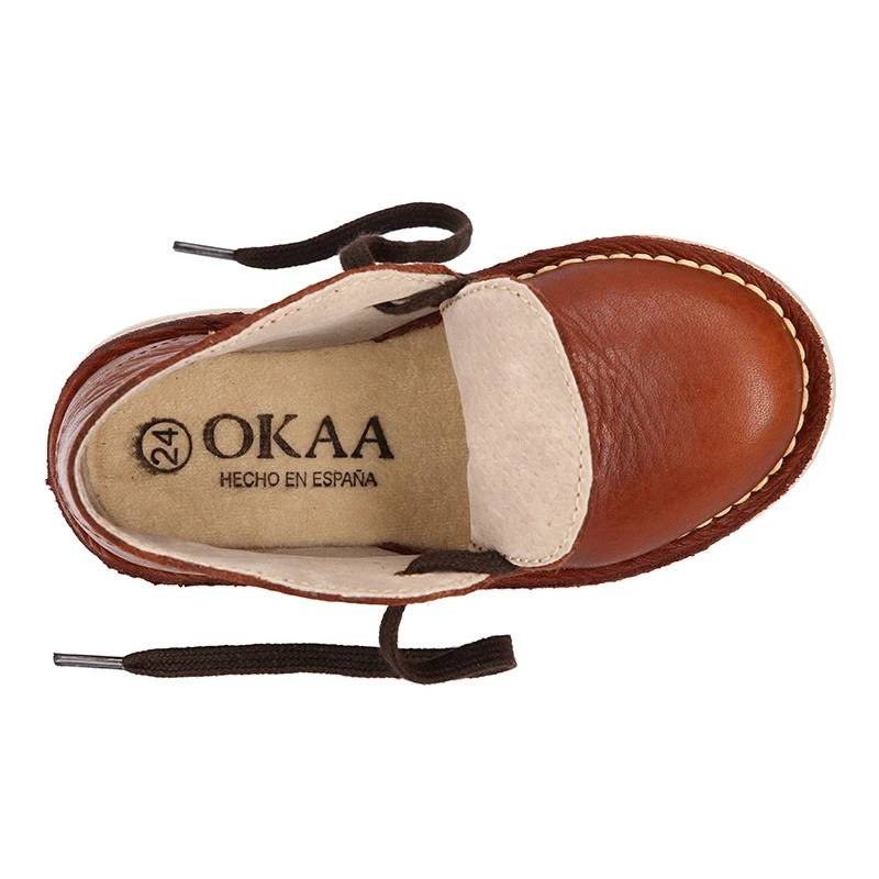 Botita Safari Niños Para Vestir Con Cordones En Piel Napa CUERO. 15 Botita Safari Niños Para Vestir Con Cordones En Piel Napa CUERO. - Imagen 13