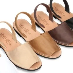 Menorquina Con Tira En Piel Para Niños Mayores Y Papás. -Okaaspain menorquina con tira en piel para ninos mayores y papas 8