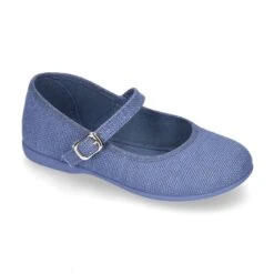 Mercedita Niña Con Hebilla Fina En LINO. 26 Mercedita Niña Con Hebilla Fina En LINO. -Okaaspain mercedita con hebilla fina en lona lino para ninas 4