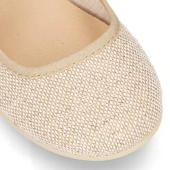 Mercedita Niña Con Hebilla Tipo Japonesa En LINO. -Okaaspain mercedita con hebilla tipo japonesa en lona lino 10