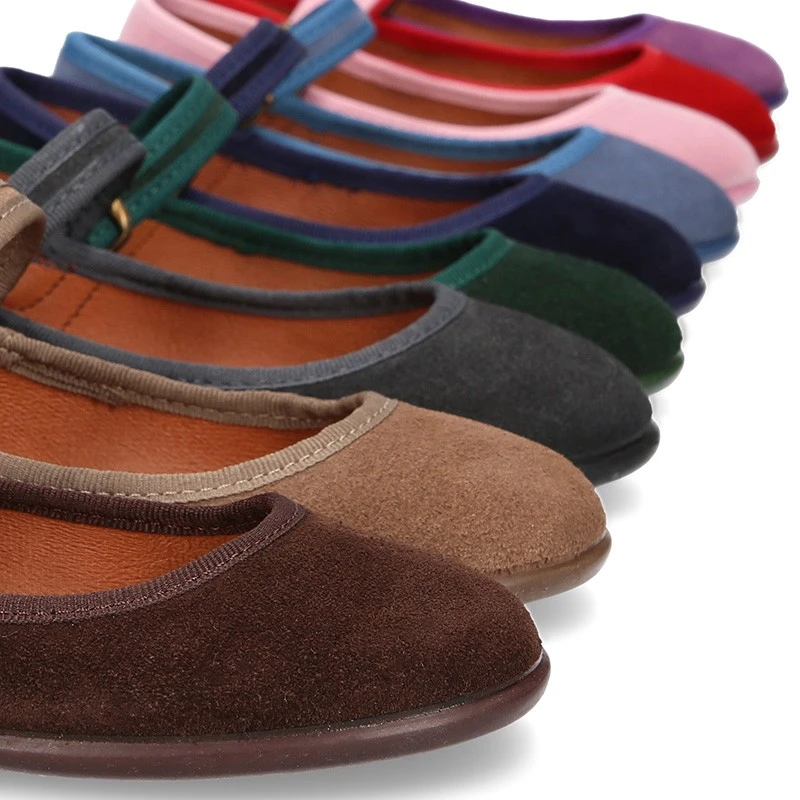 Mercedita Escotada Con Hebilla En Piel Serraje. 16 Mercedita Escotada Con Hebilla En Piel Serraje. - Imagen 14