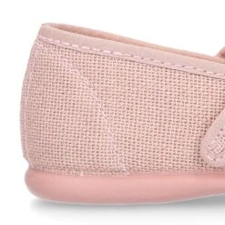 Mercedita Niña Estilizada En Lino Rosa Palo -Okaaspain mercedita nina estilizada cierre hebilla lino color rosa palo 9