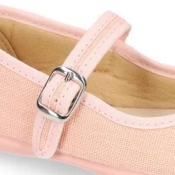 Mercedita Niña Estilizada En LINO SALMÓN. 23 Mercedita Niña Estilizada En LINO SALMÓN. -Okaaspain mercedita nina estilizada cierre hebilla lino color salmon 6