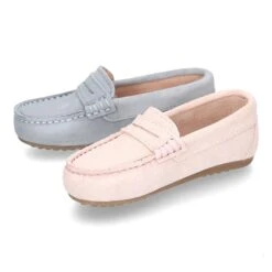 Mocasín Antifaz En Piel Serraje En Colores Pasteles. -Okaaspain mocasin antifaz en piel serraje suave en colores pasteles 11