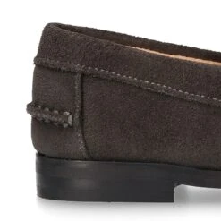 Mocasin Clásico Niños Mayores Antifaz Suela Gruesa En Piel Serraje. -Okaaspain mocasin antifaz mayores suela gruesa en serraje 10