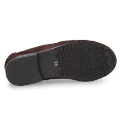 Mocasin Clásico Niños Mayores Antifaz Suela Gruesa En Piel Serraje. -Okaaspain mocasin antifaz mayores suela gruesa en serraje 18
