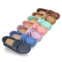Mocasín Con Lazos En Piel Nobuck Para Mayores Piso Conductor. -Okaaspain mocasin con lazos en nobuck para mayores piso conductor 17