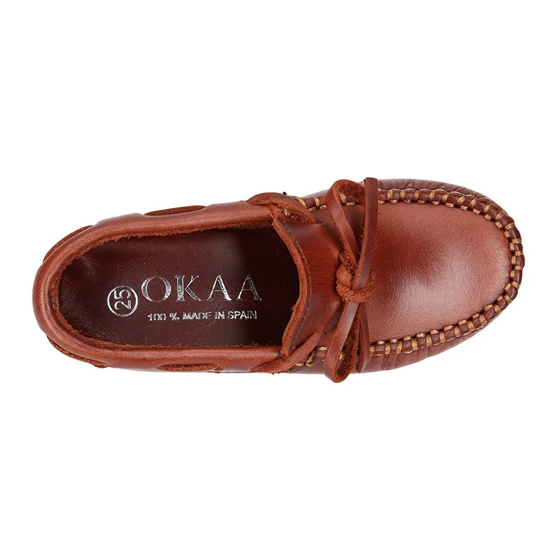 Mocasín Lazos Mayores En Piel Trabajada. 17 Mocasín Lazos Mayores En Piel Trabajada. - Imagen 15