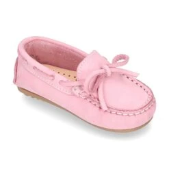 Mocasín Lazos Peques Piso Conductor En Piel Nobuck. -Okaaspain mocasin lazos peques piso conductor en nobuck 4