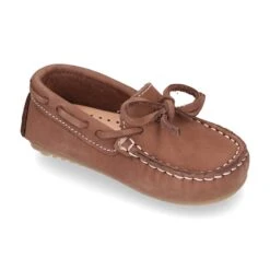 Mocasín Lazos Peques Piso Conductor En Piel Nobuck. -Okaaspain mocasin lazos peques piso conductor en nobuck 7