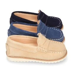 Mocasín Niño Antifaz Piel Serraje Y Suela Primavera Verano. 37 Mocasín Niño Antifaz Piel Serraje Y Suela Primavera Verano. -Okaaspain mocasin nino clasico piel serraje diseno antifaz suela primavera verano 16