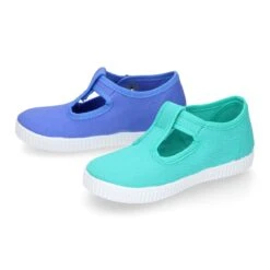 Pepito Niño En Lona Piqué Con Hebilla Y Piso Tipo Bamba. -Okaaspain pepito en lona con hebilla y piso bamba 18