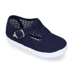 Pepito Niño En Lona Piqué Con Hebilla Y Piso Tipo Bamba. -Okaaspain pepito en lona con hebilla y piso bamba 9