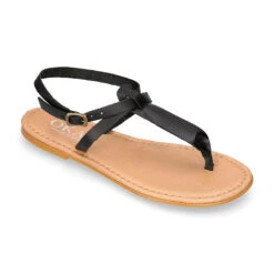 Sandalia Mujer Tipo Romana En Piel Vaquetilla. -Okaaspain sandalia mujer vestir tipo romana piel vaquetilla suave 2