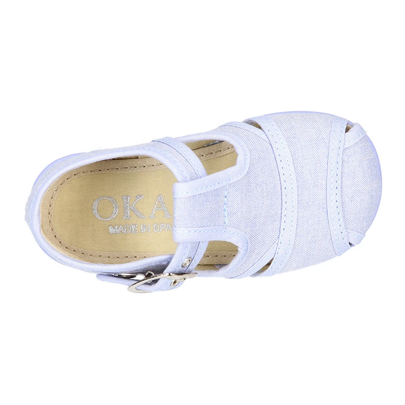 Sandalia Niño Tipo Pepito En Lona Algodón Vestir. 19 Sandalia Niño Tipo Pepito En Lona Algodón Vestir. - Imagen 17