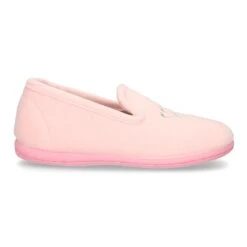 Zapatillas De Casa Niña En Lana Rosa Con Bordado Corona Plata. 17 Zapatillas De Casa Niña En Lana Rosa Con Bordado Corona Plata. -Okaaspain zapatilla de casa lana rosa bordado corona plata 2