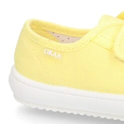 Zapatilla Niña OKAA Sin Cordones Y Puntera En Lona Piqué Algodón. -Okaaspain zapatilla nina okaa sin cordones puntera lona algodon pique 10