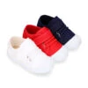 Zapatilla Niños Con Puntera Y Cordones Elásticos En Lona Algodón. 1 Zapatilla Niños Con Puntera Y Cordones Elásticos En Lona Algodón. -Okaaspain zapatilla nino nina puntera cierre adherente cordones elasticos lona algodon