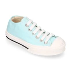 Zapatilla Niños CASUAL Con Puntera Y Cordones En Colores Pasteles. 24 Zapatilla Niños CASUAL Con Puntera Y Cordones En Colores Pasteles. -Okaaspain zapatilla ninos casual puntera cordones lona algodon colores pasteles 2